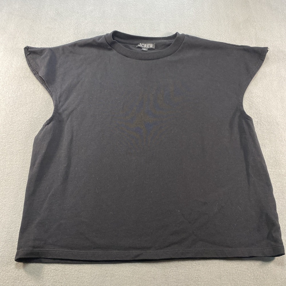J.Crew Structured Muscle T-shirt‎ Mariner Cotton Black Large Gym Athletic